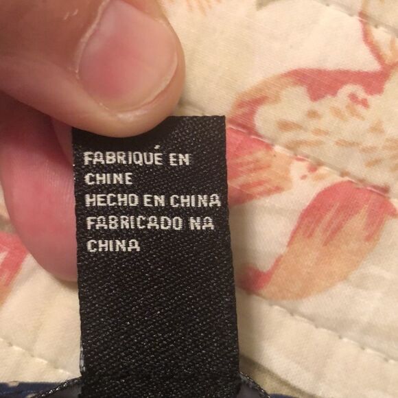 Forever 21 L Long Sleeve Paisley Navy White Romper - Picture 8 of 9